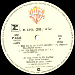 45 R.P.M. Club EP - 1st Pressing - click to enlarge