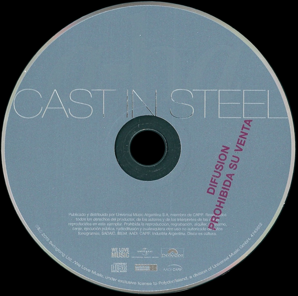Cast In Steel Argentina promo CD - click to enlarge