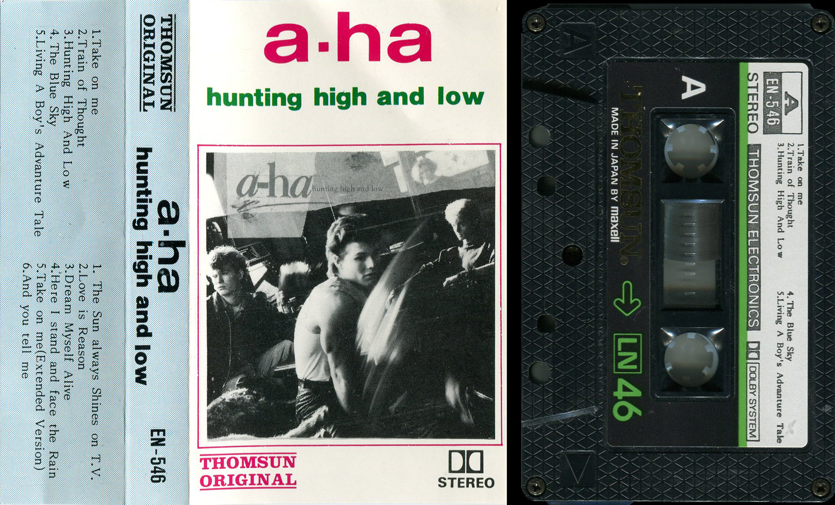 Hunting High And Low Saudi Arabia cassette - click to enlarge