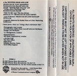 Hunting High And Low US Reprise cassette back of sleeve