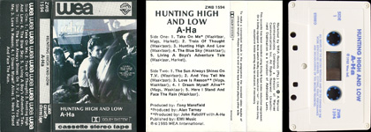 Hunting High And Low South African cassette