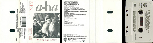 Hunting High And Low UK cassette
