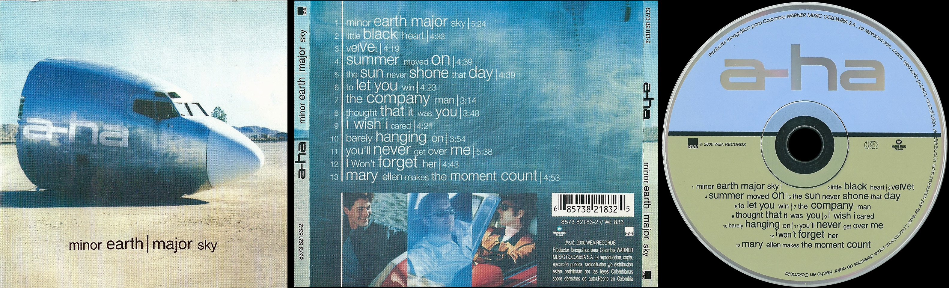 Minor Earth Major Sky Colombia CD - click to enlarge