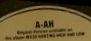 Disc label (B-side) with A-AH misprint