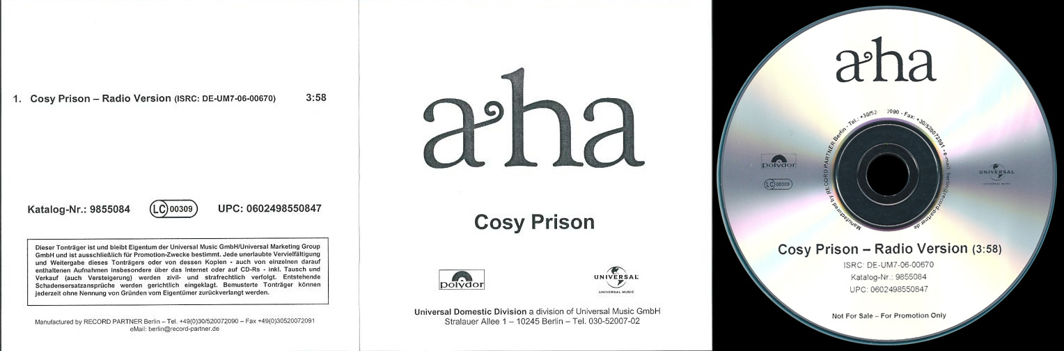 Cosy Prisons German promo CD - click to enlarge