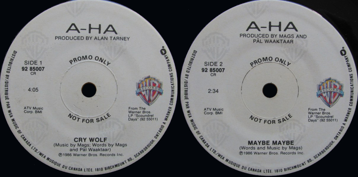 Cry Wolf Canada promo 7" - click to enlarge