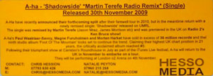 Shadowside UK promo single - orange label