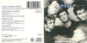 Stay On These Roads 3" CD-single (opened out)