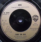 Take On Me 3rd release UK 7" copper label