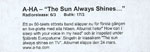 The Sun Always Shines On TV live Swedish promo sticker