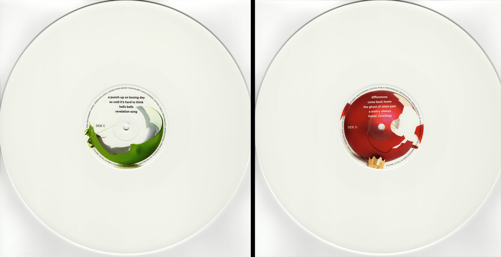 White Xmas Lies LP discs 2