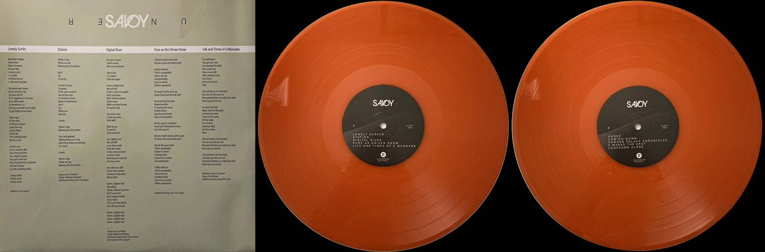 Savoy - Under orange transparent vinyl and inner sleeve (front)