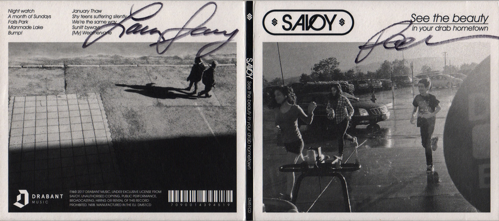 See The Beauty In Your Drab Hometown CD cover - signed
