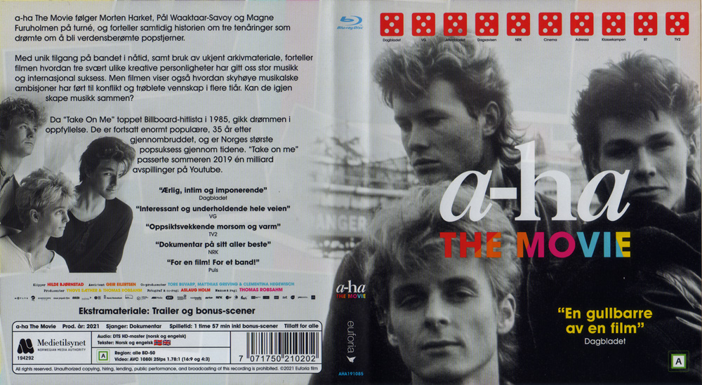 a-ha The Movie (front of insert)
