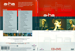 a-ha Switzerland Live Concert Festival, 2005 DVD and CD (front and back)